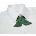 Kelly Green Polyester Satin Crossover Tie